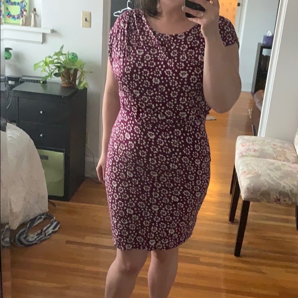 Plum Patterned Loft Dress